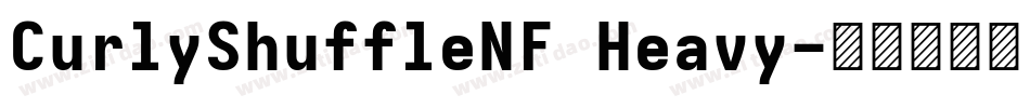 CurlyShuffleNF Heavy字体转换